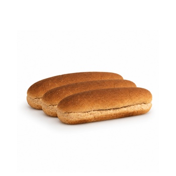 Brown Hot Dog Rolls x 6