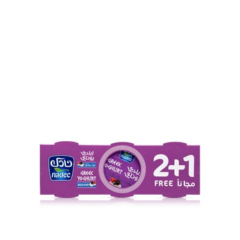 Nadec Mixed Berry Greek Yoghurt 160g 2+1