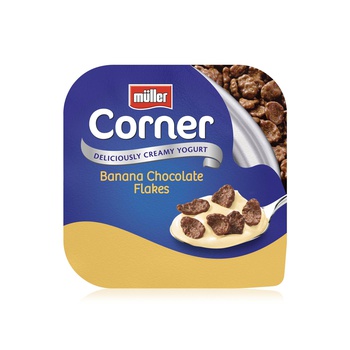 Muller Corner Banana Chocolate Flakes Yoghurt 124g