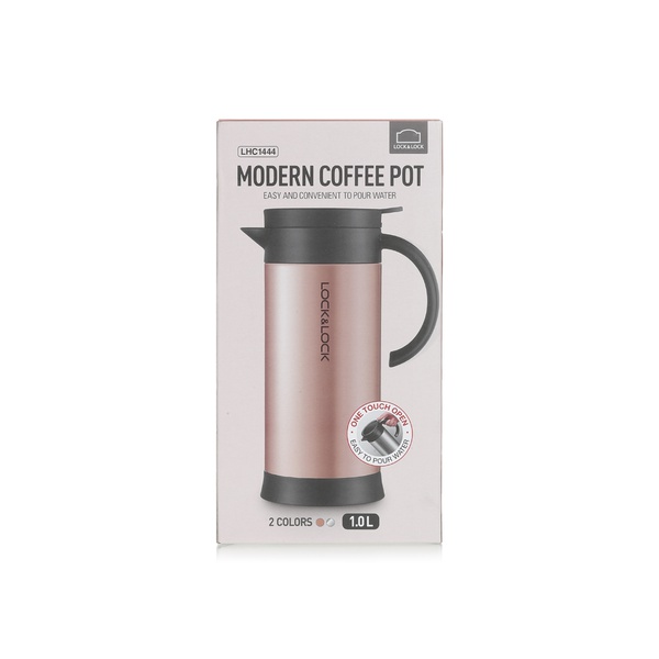 Buy Lock & Lock Modern Coffee Pot silver 1ltr in UAE