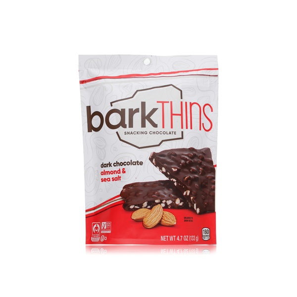Buy Bark Thins dark chocolate & almonds 133g in UAE