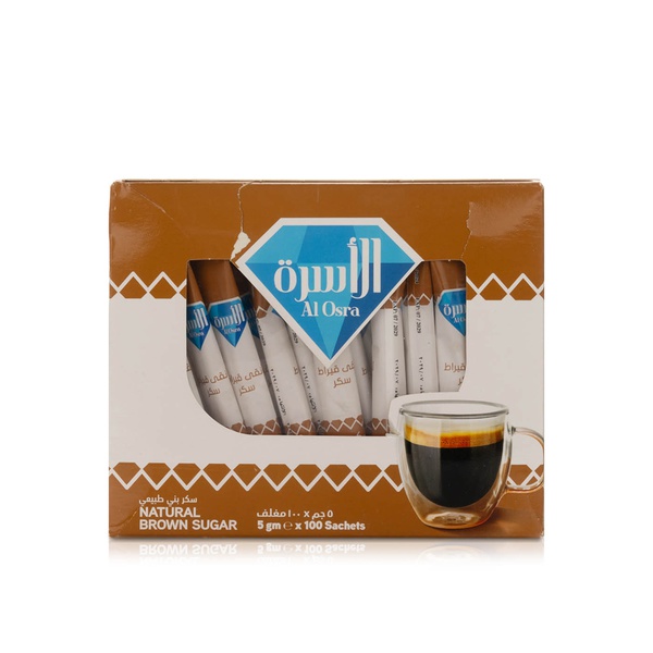 Al Osra Brown Sugar Sachets 500g