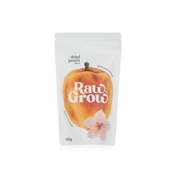 RawGrow  Dried Peach Slices 60g
