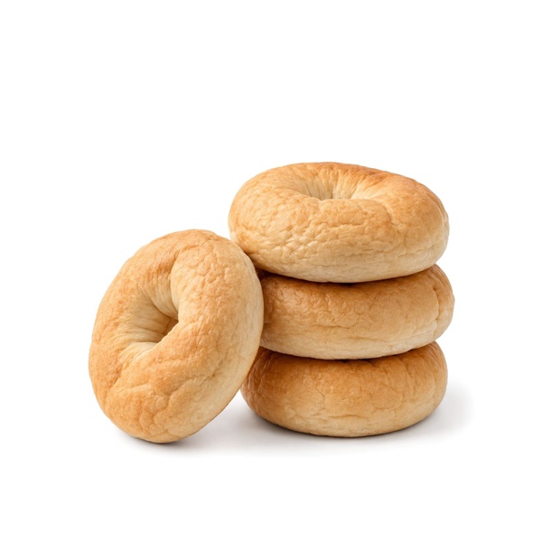 Spinneysfood Plain Bagel Buns x 4