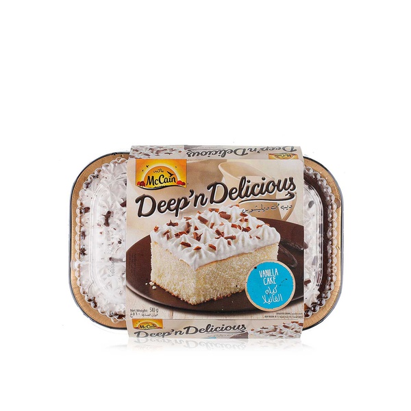 اشتري McCain deep n delicious white vanilla cake 510g في الامارات