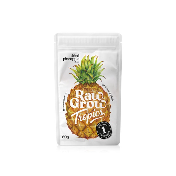 RawGrow Dried Pineapple Slices 60g