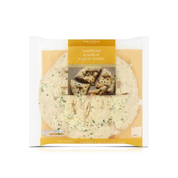 Waitrose Parmesan & Garlic Rustic Wheel 295g