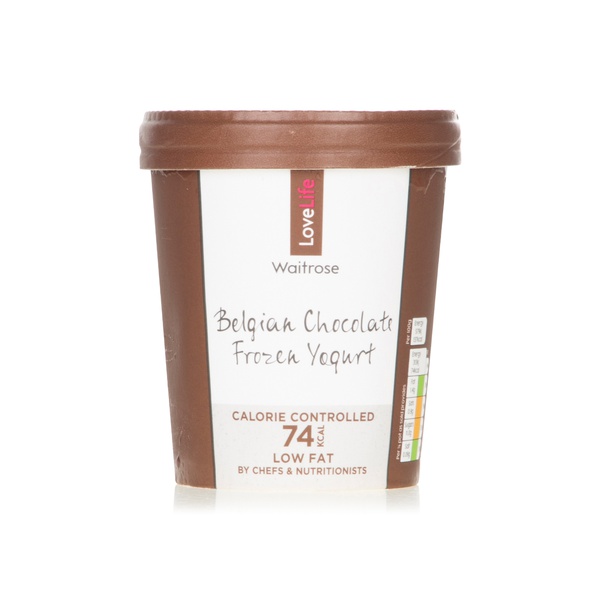 Waitrose Belgian chocolate frozen yoghurt 500ml price in UAE Spinneys