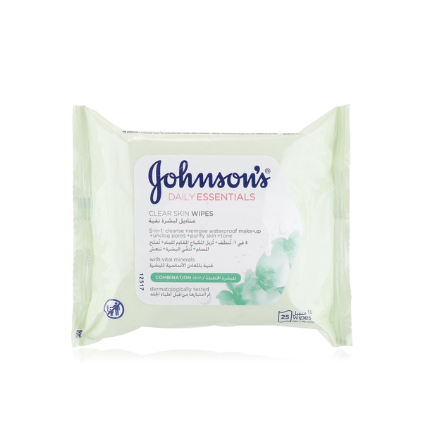Johnson's Oil Balancing Wipes 25s