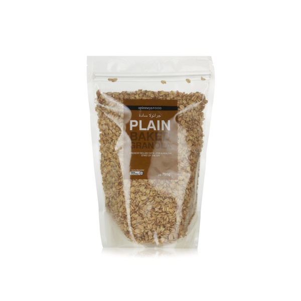 Buy SpinneysFOOD plain baked granola 750g in UAE