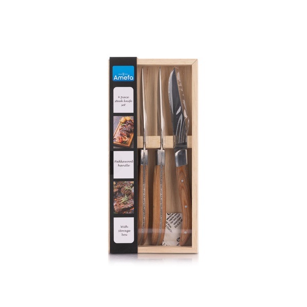 Amefa Royal Steak Knife Set Natural x 4