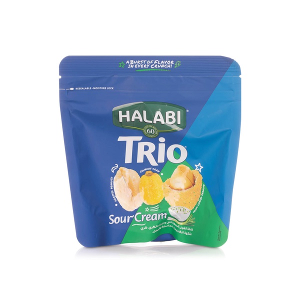 Buy Halabi trio sour cream nuts 150g in UAE