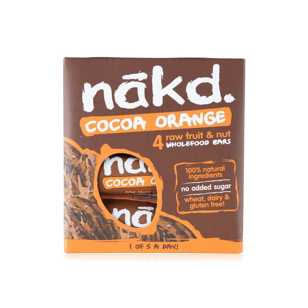 Nakd Cocoa and Orange Delight Bar 4 x 35g