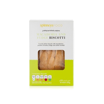 Spinneysfood Macadamia Fudge Biscotti 200g
