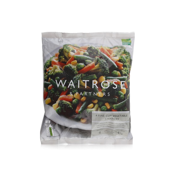 Waitrose Frozen Fine Cut Vegetable Steamers 4 X 160G
