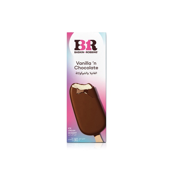 Buy Baskin Robbins vanilla n chocolate ice cream stick 90ml in UAE