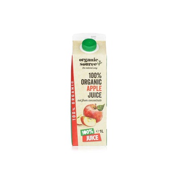 Organic Source 100% Apple Juice 1 litre