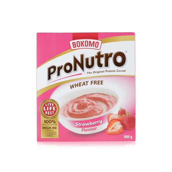 Buy ProNutro wheat free strawberry cereal 500g in UAE