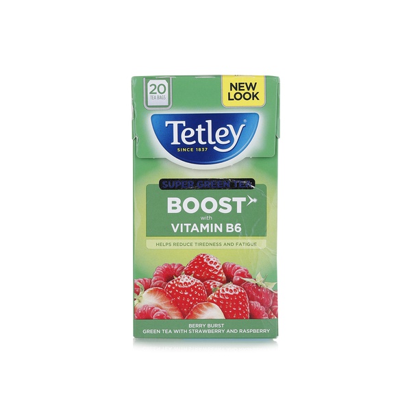 Tetley Green with Blackberry and Raspberry Tea 40g - Spinneys UAE