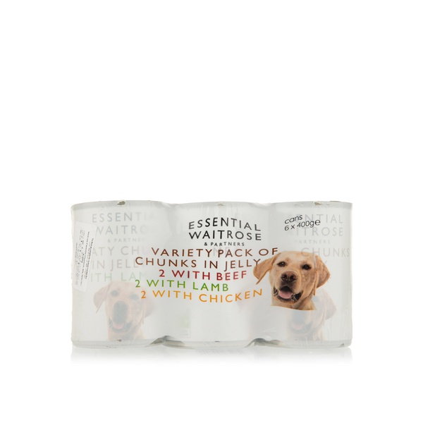 Waitrose Meat Selection in Jelly Dog Food 6x400g Spinneys UAE