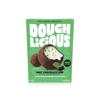 Doughlicious Frozen Mint Chocolate Chip Cookie Dough & Gelato Bites 6 x 32g
