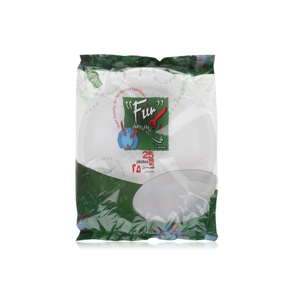 Fun White Plastic Plates 26cm 25 Pack