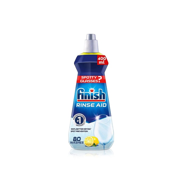 Finish Dishwasher Lemon Sparkle Scent Rinse Aid 400ml