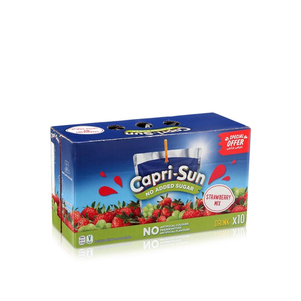 Capri Sun No Added Sugar Strawberry 200ml x  10