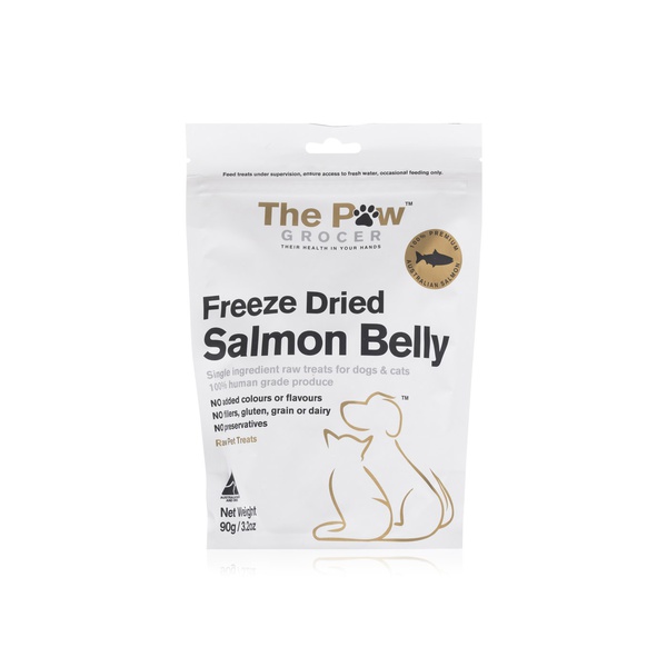 The Paw Grocer Freeze Dried Salmon Belly Dog and Cat Treats 90g
