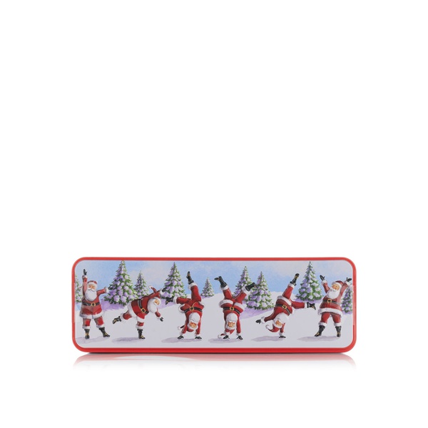 Grandma Wild's Embossed Dancing Santa Biscuit Tin 150g