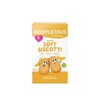 Kiddylicious Banana Biscotti Yummy 7+ Months 20g x 6