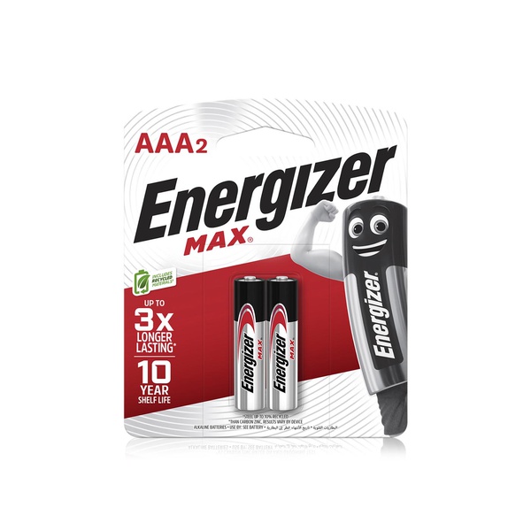 Energizer Max AAA2 Alkaline Batteries 23g