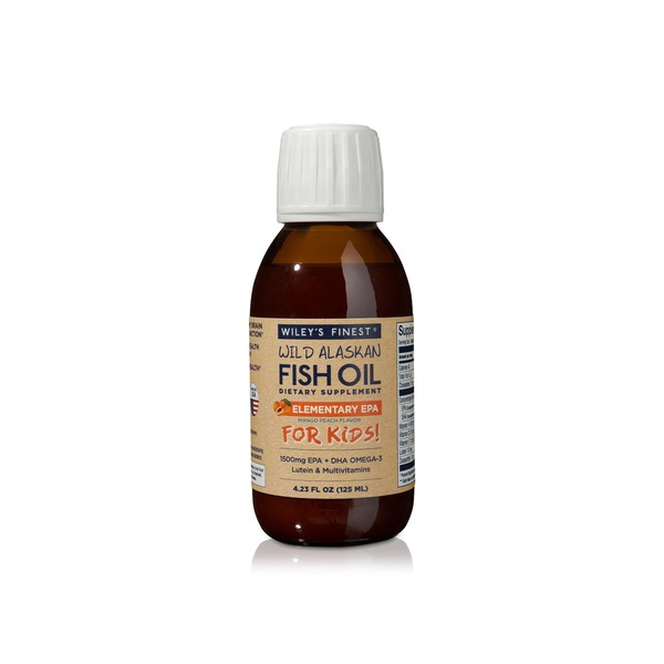 Wiley's Finest Elementary EPA for Kids Wild Alaskan Fish Oil 125ml