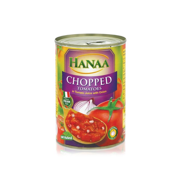 Hanaa Chopped Tomatoes with Onion in Tomato Juice 400g