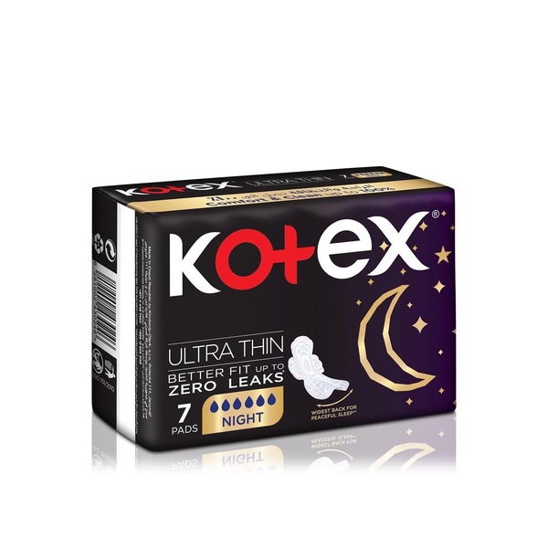 Kotex Overnight Ula Thin Pads with Wings 7s