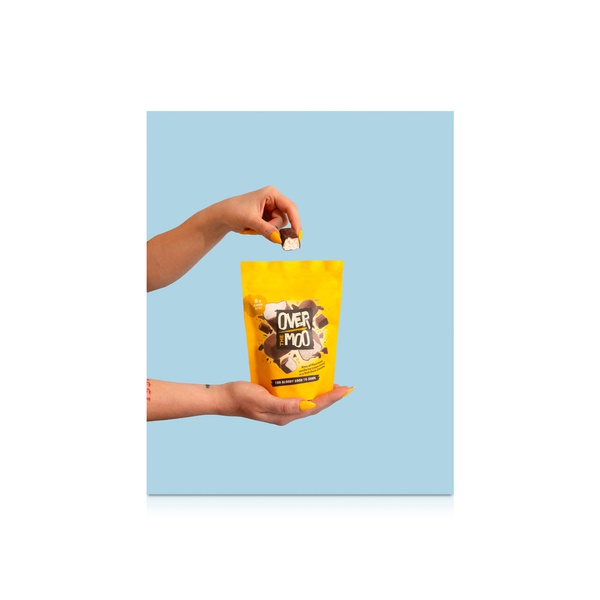 Over the Moo Frozen Rich Dark Chocolate Covered Vanilla Ice Cream Bites 8S