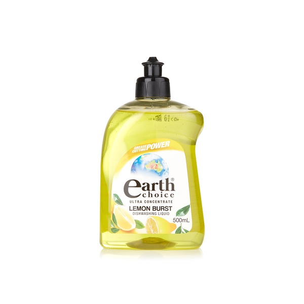 Buy Earth Choice lemon burst dishwashing liquid 500ml in UAE