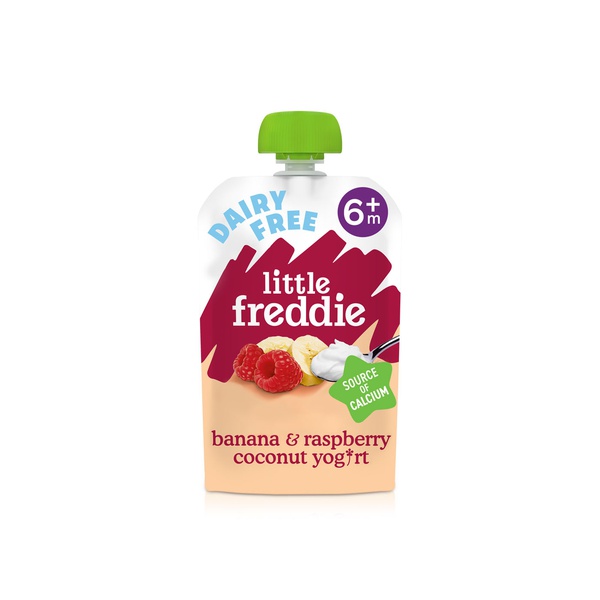 Little Freddie Organic Dairy Free Banana & Raspberry Yogurt Baby Food Pouch (+6m) 100g