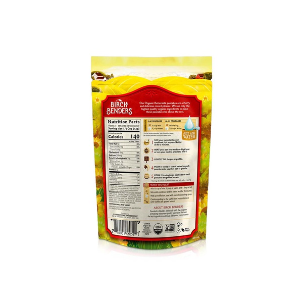 Birch Benders Organic Buttermilk Complete Pancake and Waffle Mix 454g