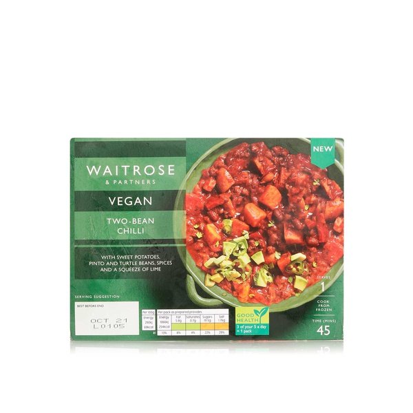 Buy Waitrose vegan two-bean chilli 400g in UAE