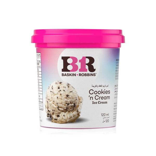 Buy Baskin Robbins cookie crumble ice cream 120ml in UAE