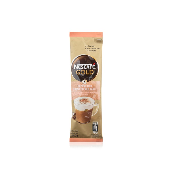 اشتري Nescafe gold cappuccino unsweetened coffee 14.2g في الامارات
