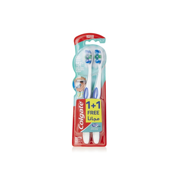 Colgate 360 Toothbrush Medium x 2