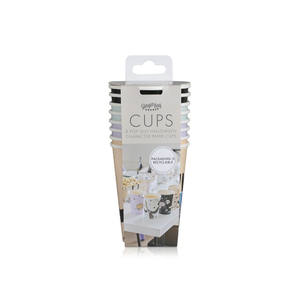 Ginger Ray 8 Pop Out Halloween Character Paper Cups