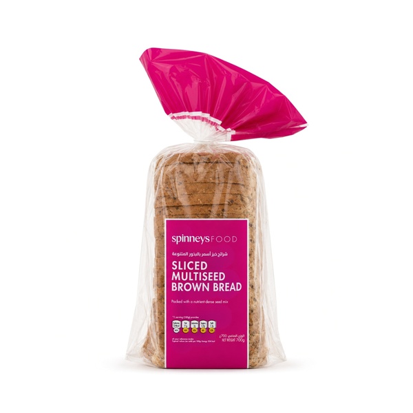 Spinneysfood Sliced Multiseed Brown Bread 700g