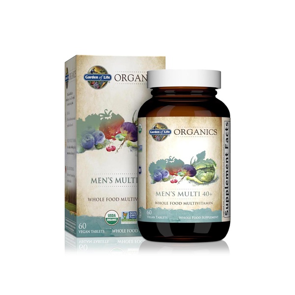 Garden of Life Organics Men's 40+ Multivitamin Capsules x 60