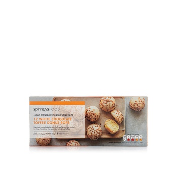 Spinneysfood Frozen White Chocolate Toffee Donut Pops 260g