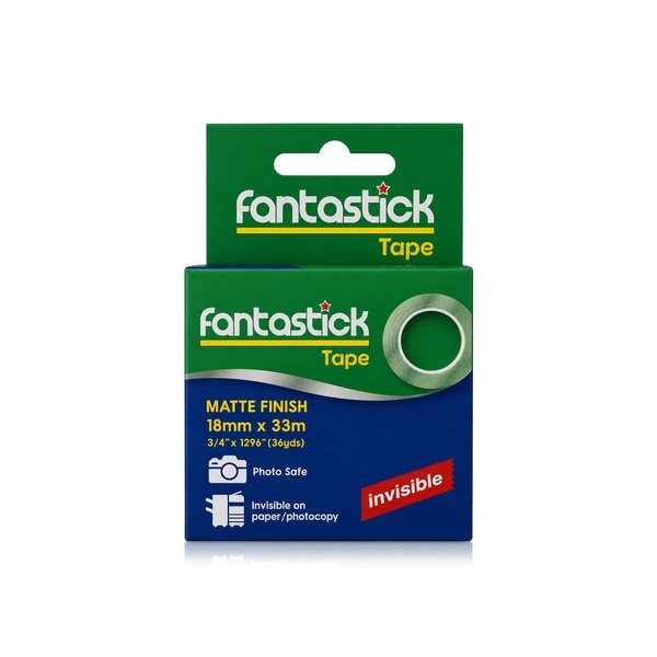 Fantastick Invisible Matte Finish Tape 18mm x 33m