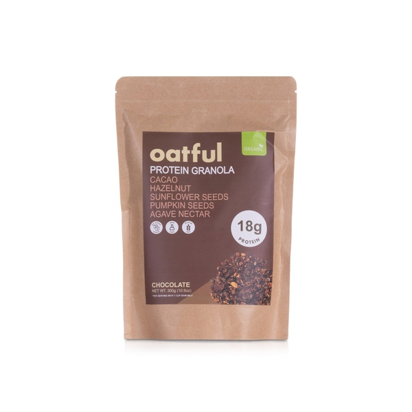 Buy Oatful organic chocolate protein granola 300g in UAE