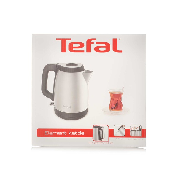 اشتري Tefal stainless steel Element kettle 1.7l KI280D27 في الامارات